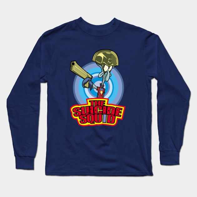 SuicideSquid Long Sleeve T-Shirt by Corettoons